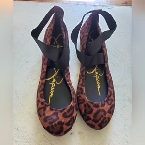 Jessica Simpson Leopard Print Ballet Flats